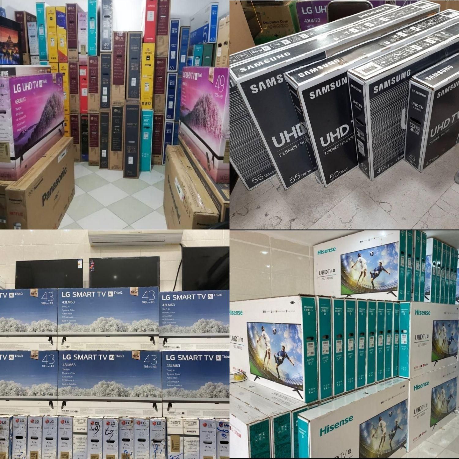 تلویزیون ال ای دی اسمارت هوشمند4kسایز55.65.75.85|تلویزیون و پروژکتور|اهواز, سپیدار|دیوار