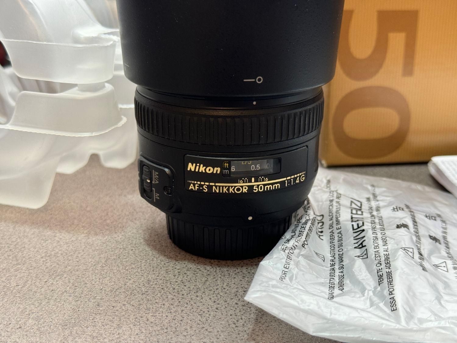 لنز نیکون Nikon 50mm f/1.4 G|دوربین عکاسی و فیلم‌برداری|اصفهان, خواجو|دیوار