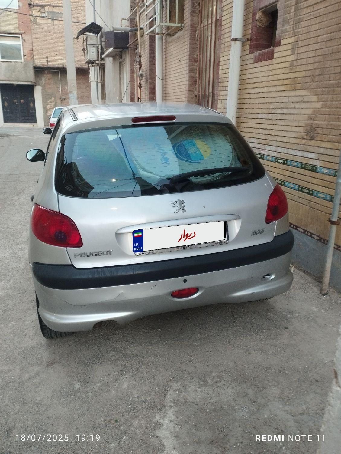 پژو 206 تیپ ۲، مدل ۱۳۸۷|خودرو سواری و وانت|آبادان, |دیوار