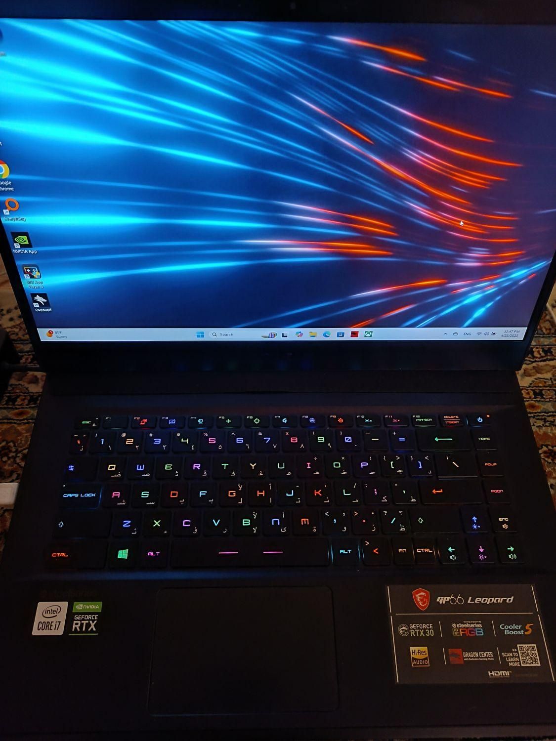 لپ تاپ گیمینگ MSI GP66 Leopard - RTX 3070 8gb|رایانه همراه|کرج, آزادگان|دیوار