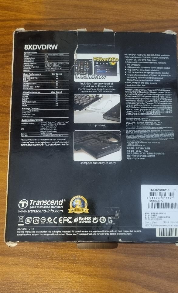 Dvd RW Transcend|قطعات و لوازم جانبی رایانه|تهران, تهرانپارس غربی|دیوار