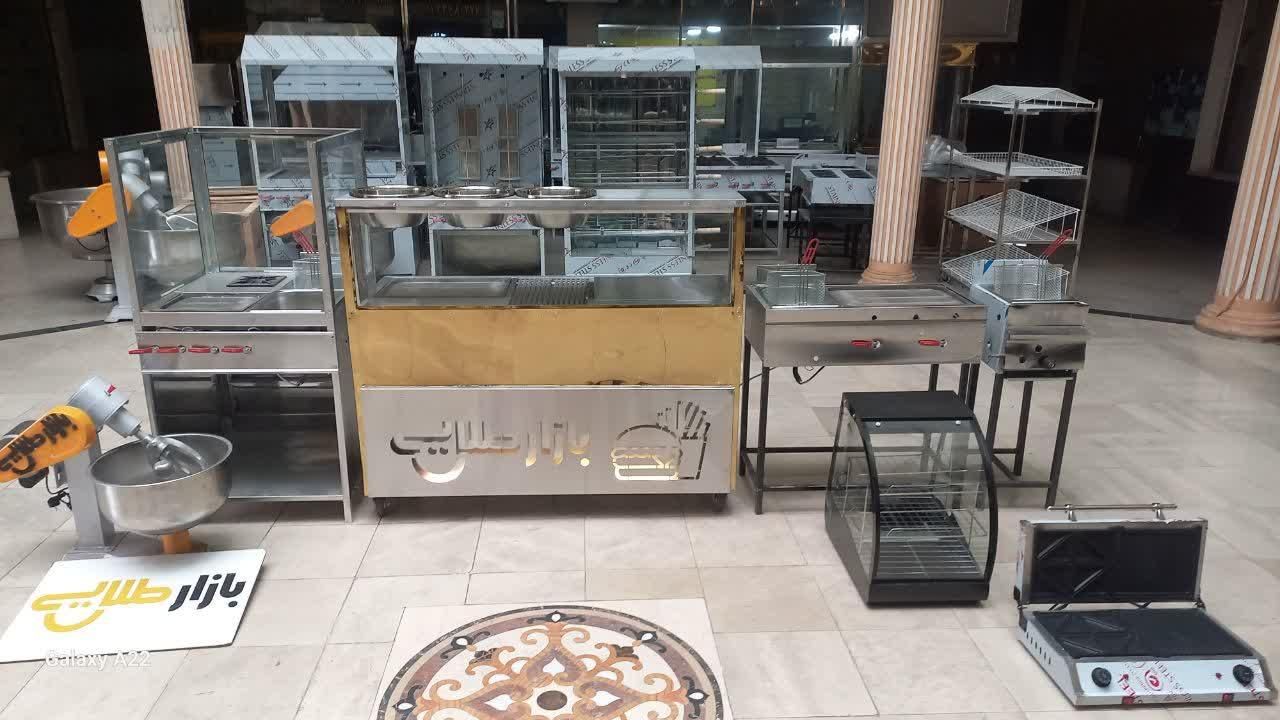 لوازم نیم تنه اغذیه فست‌فود سیار کانکس فر ساندویچی|کافی‌شاپ و رستوران|همدان, |دیوار