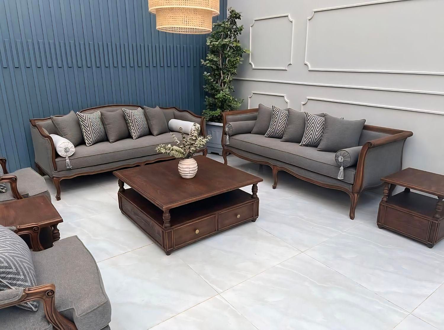 مدل فرانسوی پشت حصیر|مبلمان خانگی و میز عسلی|چهاردانگه (تهران), |دیوار