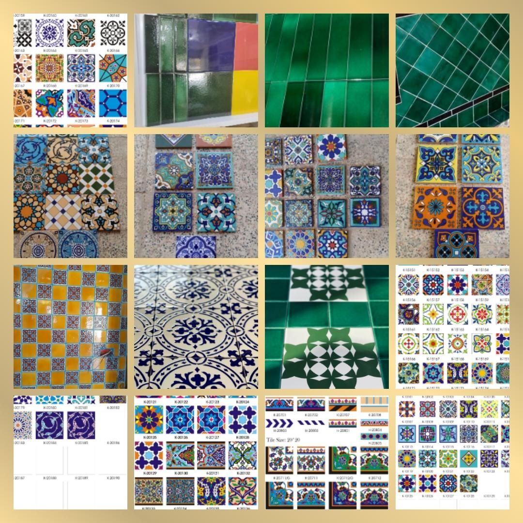 قطعات لعابی سنتی کاشی و آجر|عمده‌فروشی|اصفهان, رهنان|دیوار