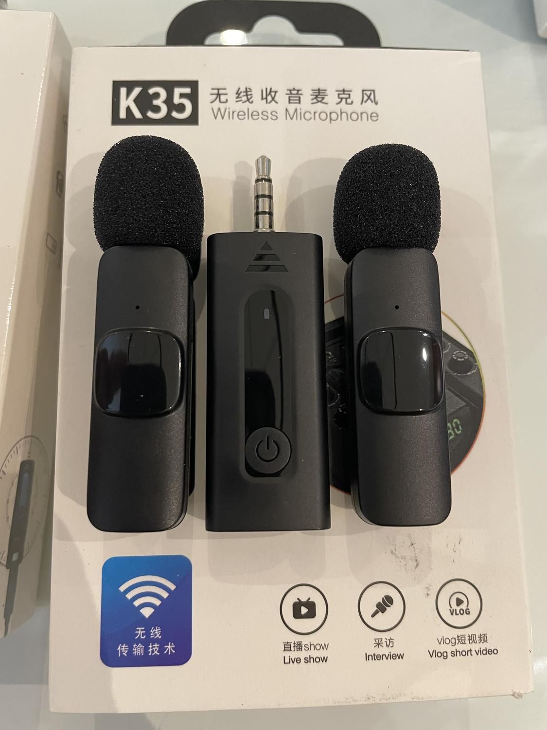 میکروفون یقه ای دوتایی k35 dual|صوتی و تصویری|تهران, ونک|دیوار