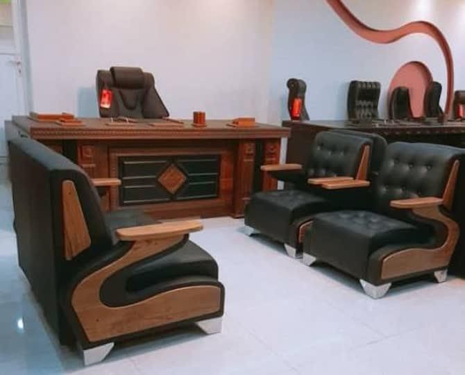 میز مدیریت کارمندی صندلی لیندا انتیک|دفتر کار|هشتگرد, |دیوار