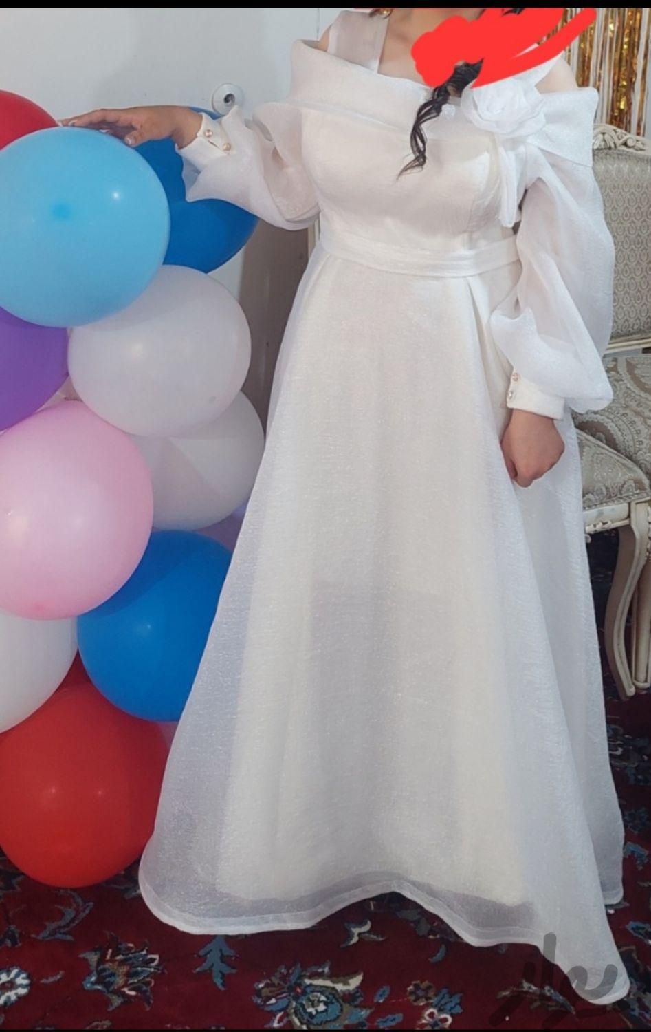 لباس مجلسی سفید شیک|لباس|نسیم‌شهر, |دیوار