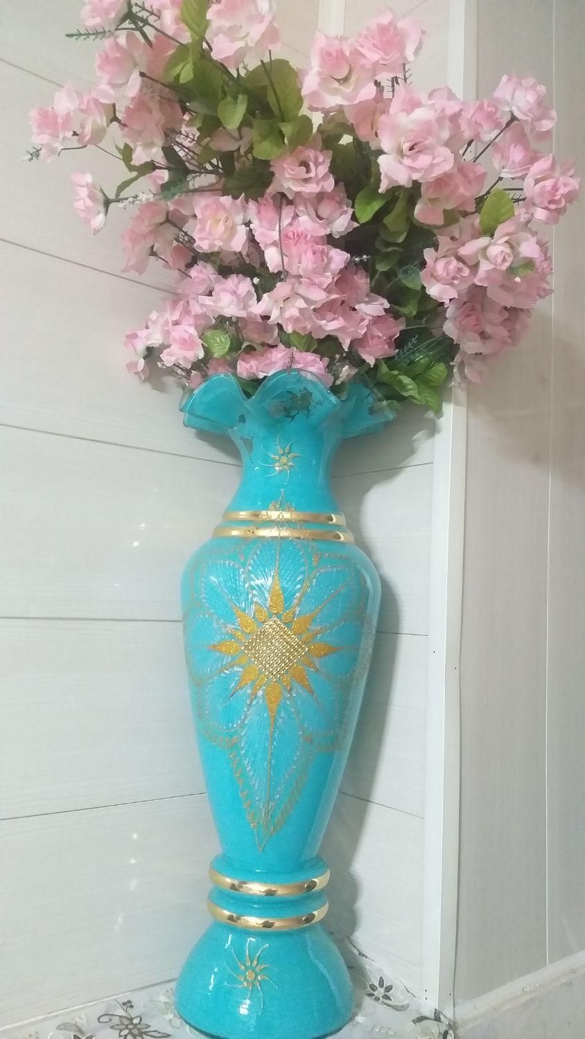دو دسته گل ودو عدد گلدان|گل مصنوعی|لنجان, |دیوار