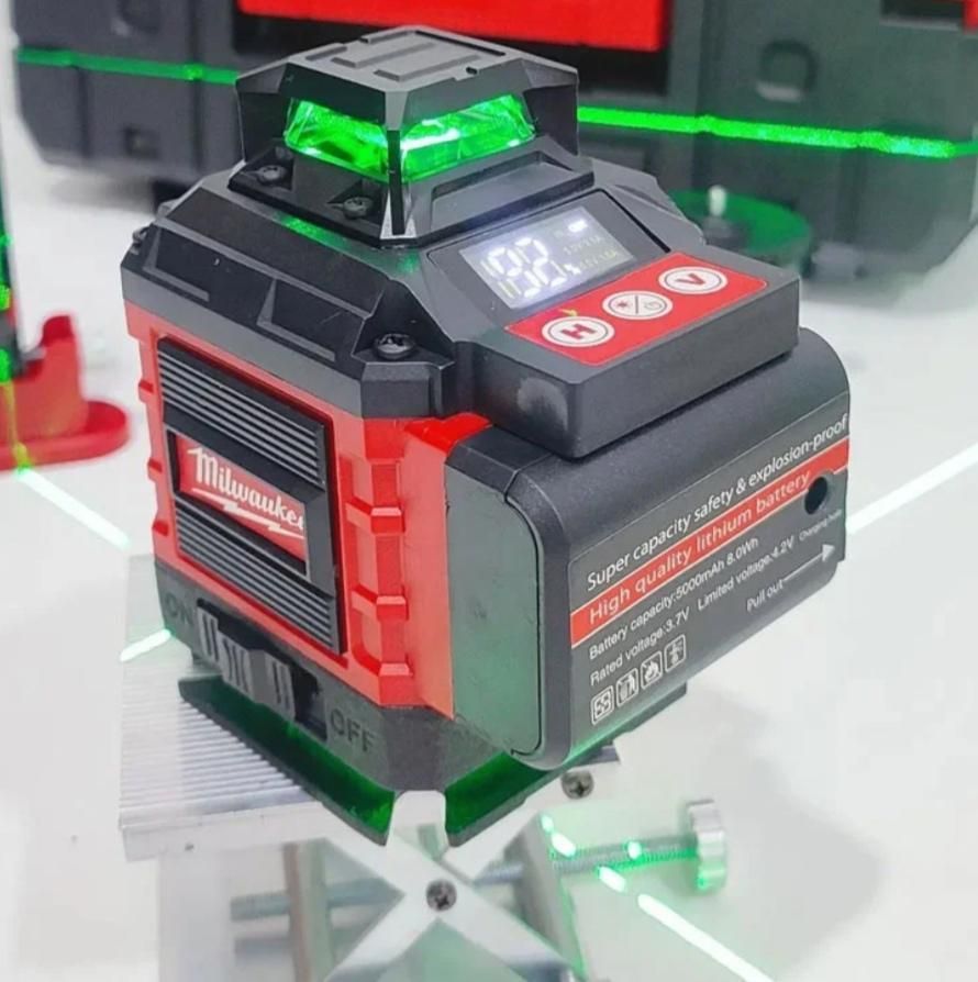 تراز لیزری 360 کنترل میلواکی با لوازم کامل|ابزارآلات|اصفهان, کشاورزی|دیوار