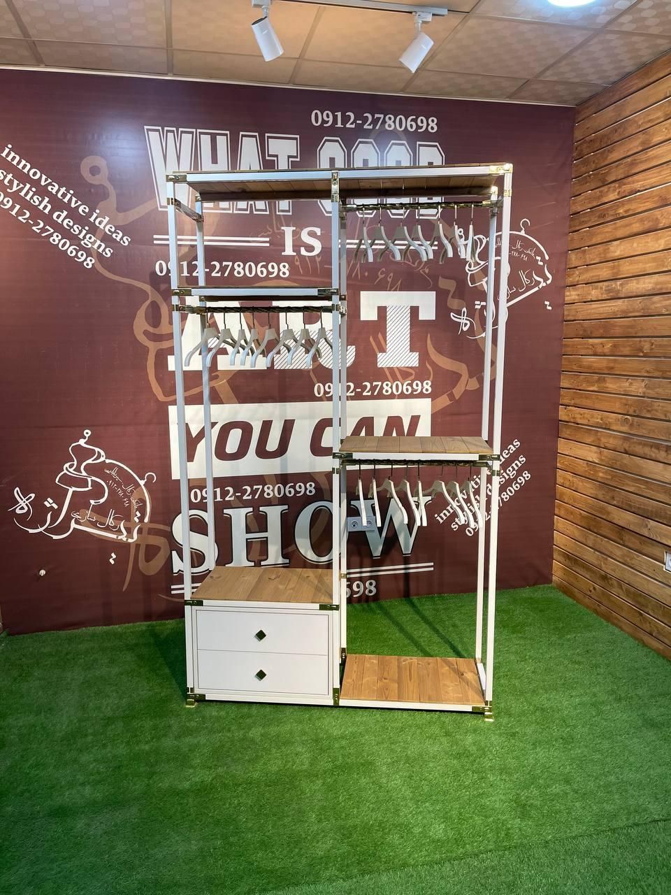 رگال چوب و فلز کشودار مدل ۲۰۲۴|جاکفشی، کمد، دراور|ملارد, |دیوار