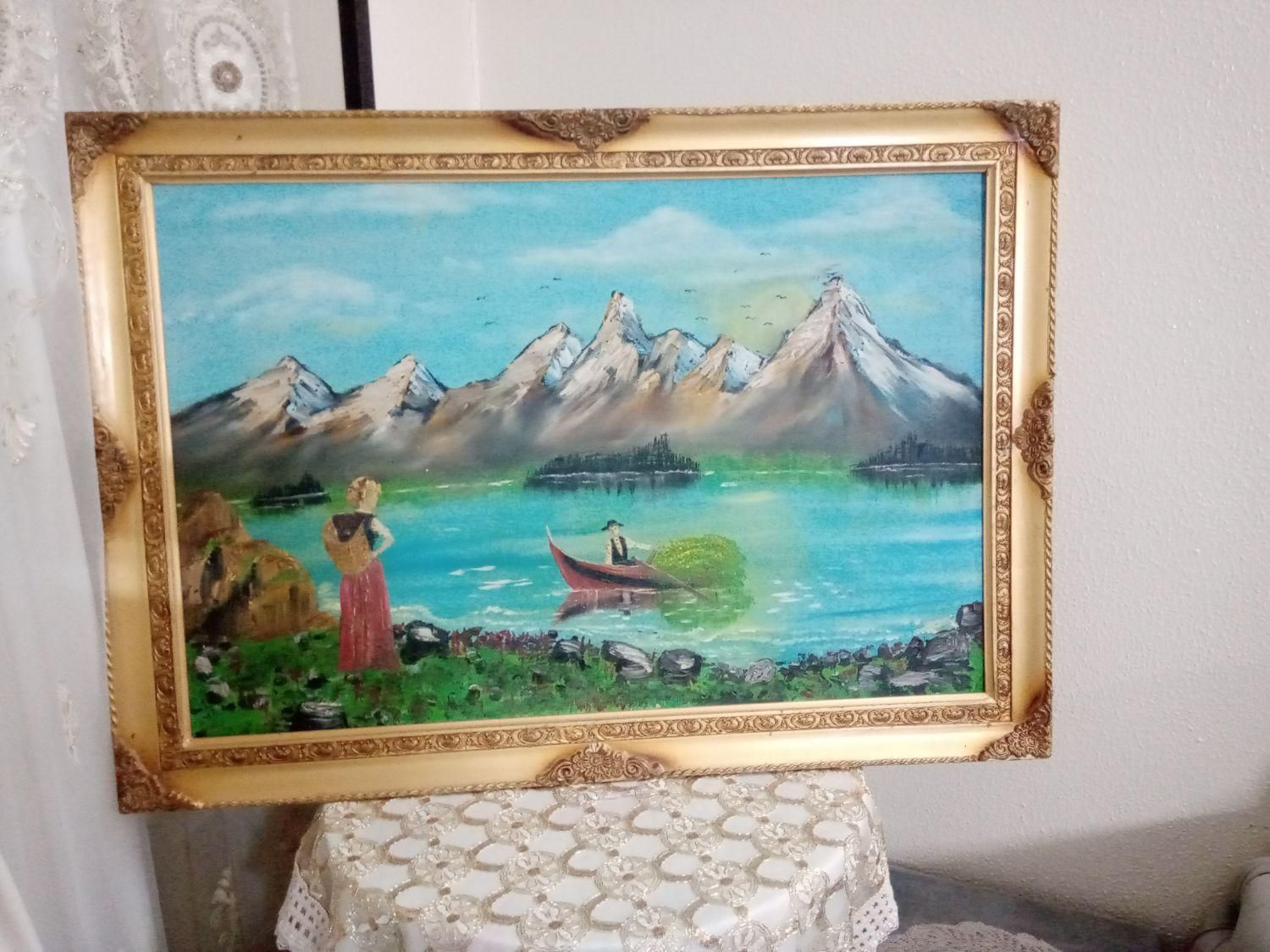 صنایع دستی. تابلو نقاشی(تالاب)|تابلو، نقاشی، عکس|شاهین‌شهر, شهرک پردیس|دیوار