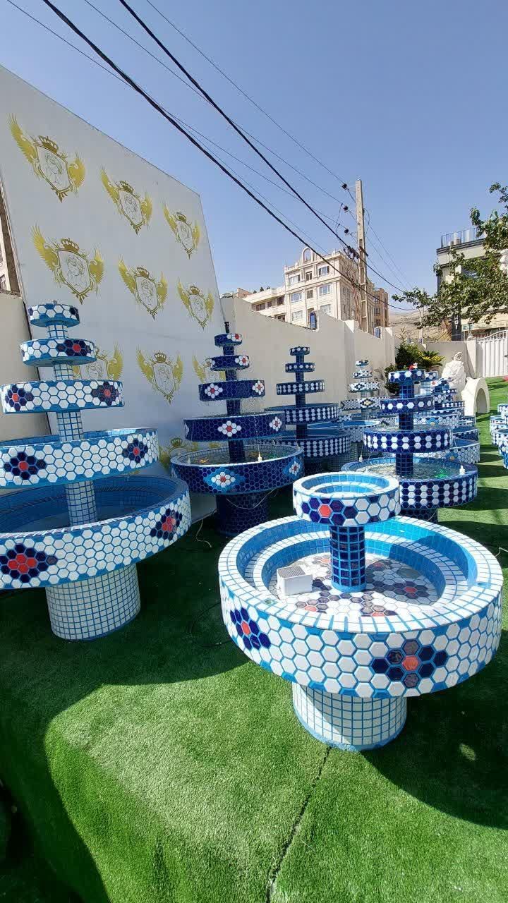 آبنما کاشیکاری سنتی حوض سرامیکی فرشتگان بتنی|مصالح و تجهیزات ساختمان|آستارا, |دیوار