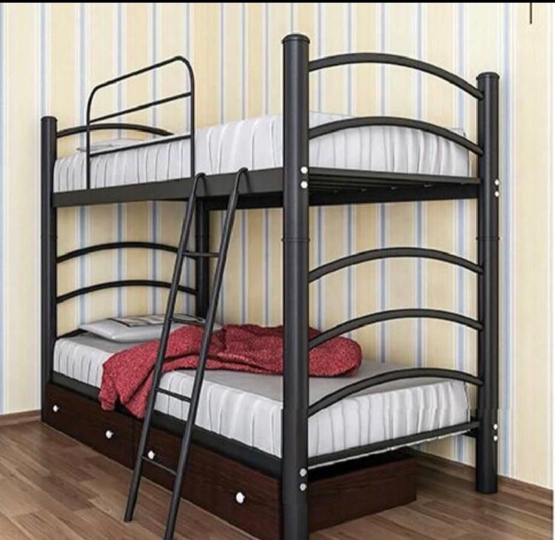 تخت دوطبقه فلزی و چوبی و تک نفره|تخت و سرویس خواب|ایلام, |دیوار