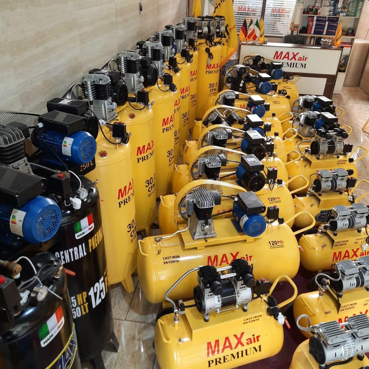 پمپ باد کمپرسور شرکتی Max air|ماشین‌آلات صنعتی|تهران, شهرک شریفی|دیوار