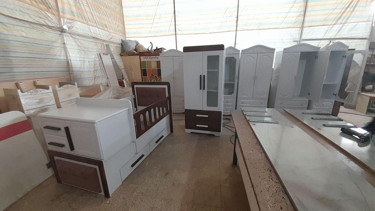 سرویس کامل چوبی سیسمونی نوزاد|اسباب و اثاث بچه|اردبیل, |دیوار