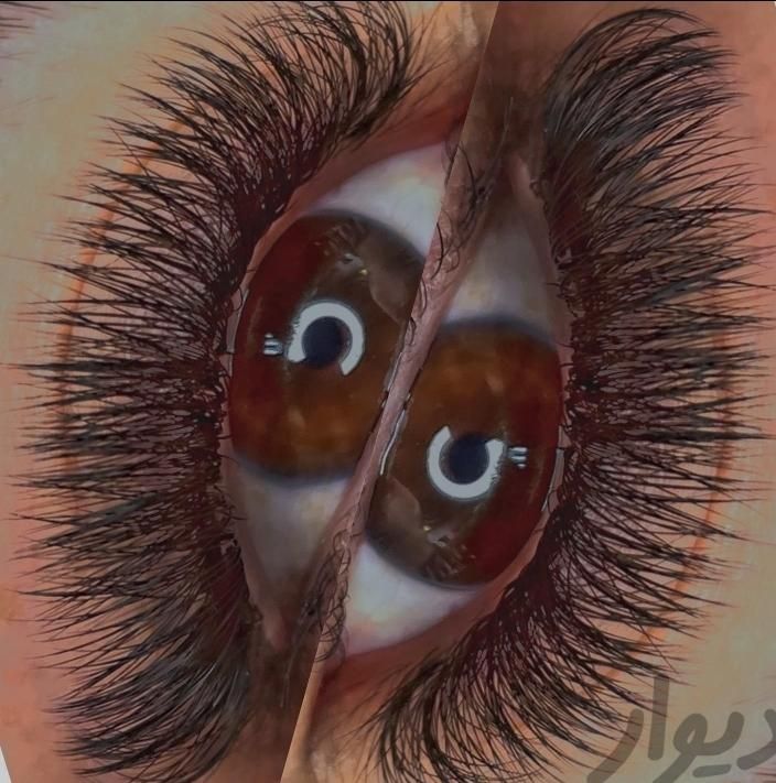 اکستنشن وکاشت‌ مژه بامژه های ابریشمی و سبک ولیفت|خدمات آرایشگری و زیبایی|رشت, توشیبا|دیوار