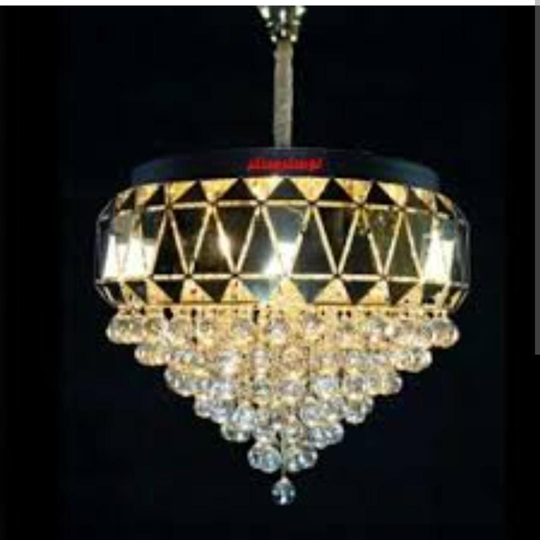 لوستر الماسی سایز 45 جنس استیل|لوستر و چراغ آویز|بروجرد, |دیوار