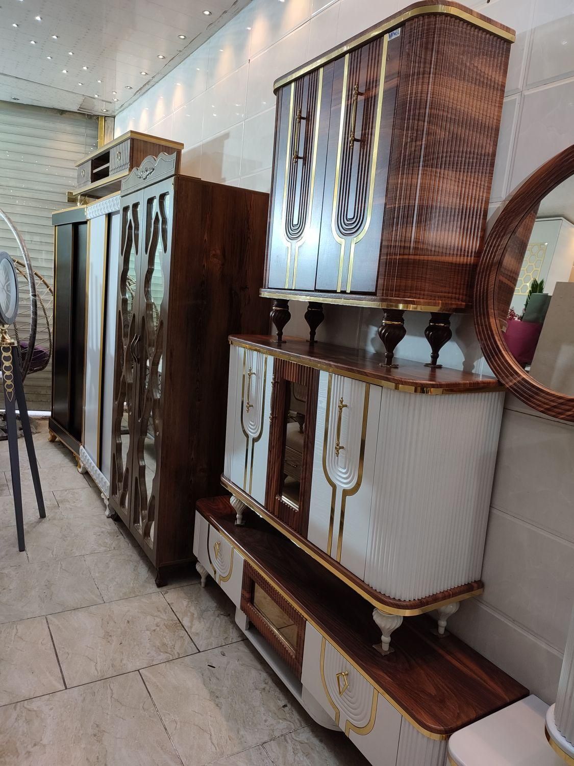 آینه کنسول ست|بوفه، ویترین، کنسول|کاشان, |دیوار