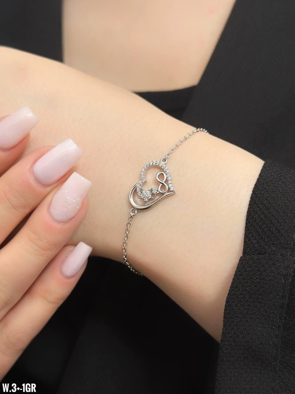 دستبند نقره دوریکا40-516 کادو تولد birthday رزگلد|بدلیجات|تبریز, |دیوار