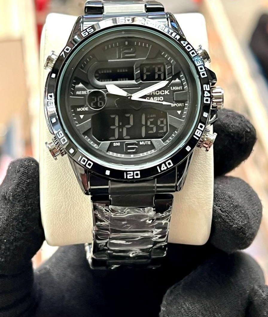 ساعت کاسیو جی شاک دو زمانه موتور ژاپن فلزی Casio|ساعت|اصفهان, احمدآباد|دیوار