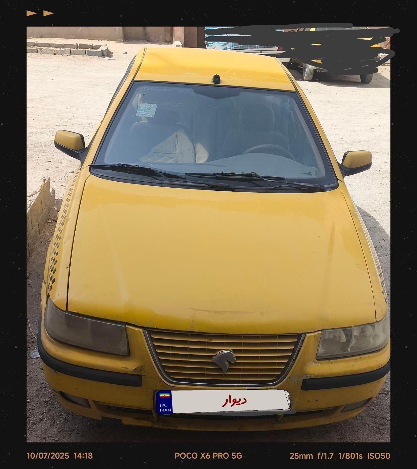 تاکسی سمند LX EF7 بنزینی، مدل ۱۳۹۳ درون شهری|خودرو سواری و وانت|زاهدان, |دیوار
