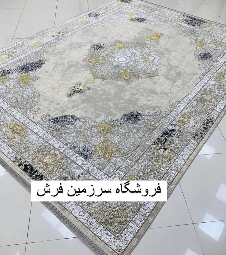 فرش آرمانی ۱۲۰۰شانه گلبرجسته طلاکوب طرح صدف دلفینی|فرش|شیراز, دروازه قران|دیوار