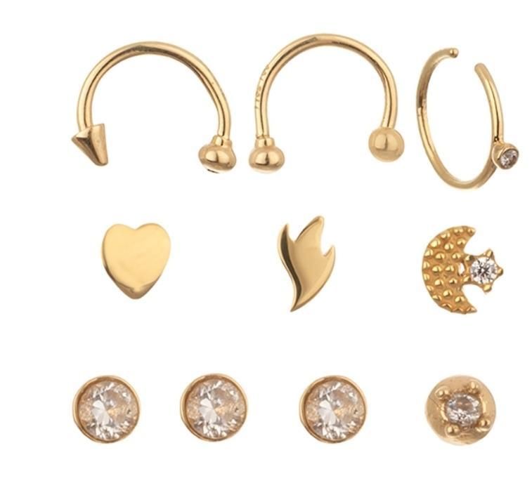 ساخت انواع پیرسینگ های طلا ماهسین|جواهرات|اسلام‌شهر, |دیوار