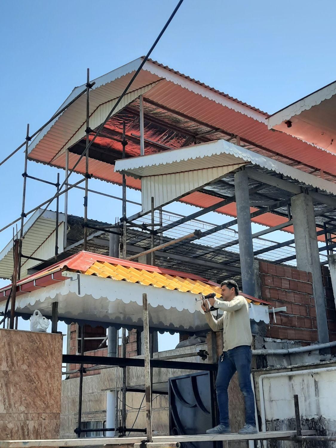 پوشش سقف ویلایی،سربندی،خرپا،آلاچیق،سردری|خدمات پیشه و مهارت|آستارا, |دیوار