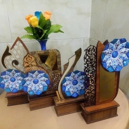تندیس طرح بته جغه میناکاری صنایع دستی اصفهان|صنایع دستی و سایر لوازم تزئینی|اصفهان, باتون|دیوار