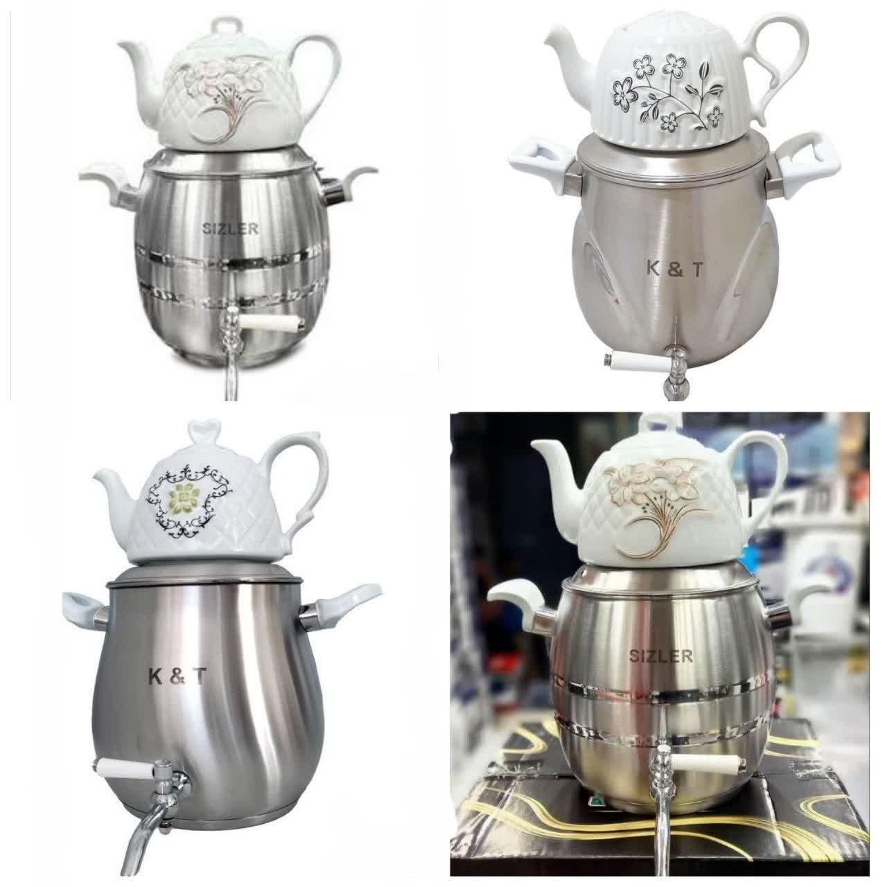 کتری قوری چدن مارک سیلزر آلمانی 6لیتری استیل برآق|قوری، کتری، قهوه‌ساز دستی|یزد, |دیوار