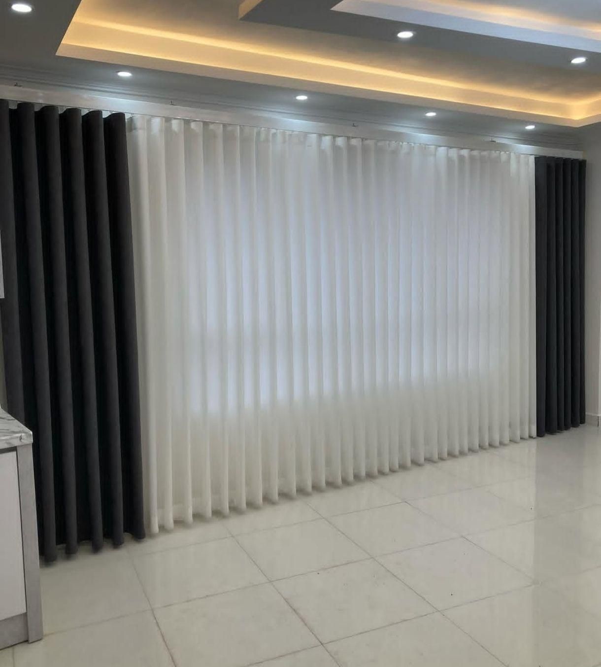 پرده جدید مینیمال نقدو اقساط|پرده، رانر، رومیزی|خرمآباد, |دیوار