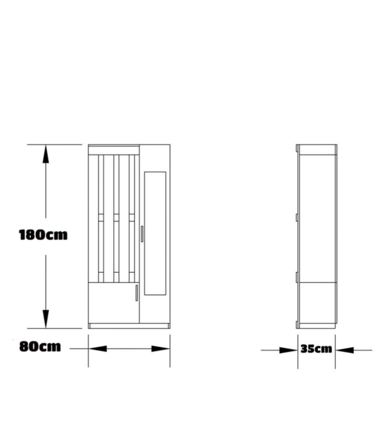 اینه قدی و جالباسی و جاکفشی کد G25|جاکفشی، کمد، دراور|مشهد, بهمن|دیوار