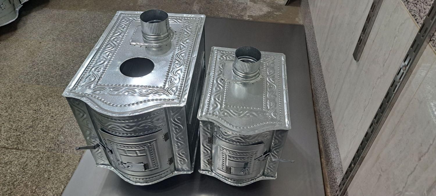 بخاری هیزمی چوبی ۳منظوره ضدزنگ طرح دار دردوسایز|بخاری، هیتر، شومینه|تهران, تهرانپارس شرقی|دیوار