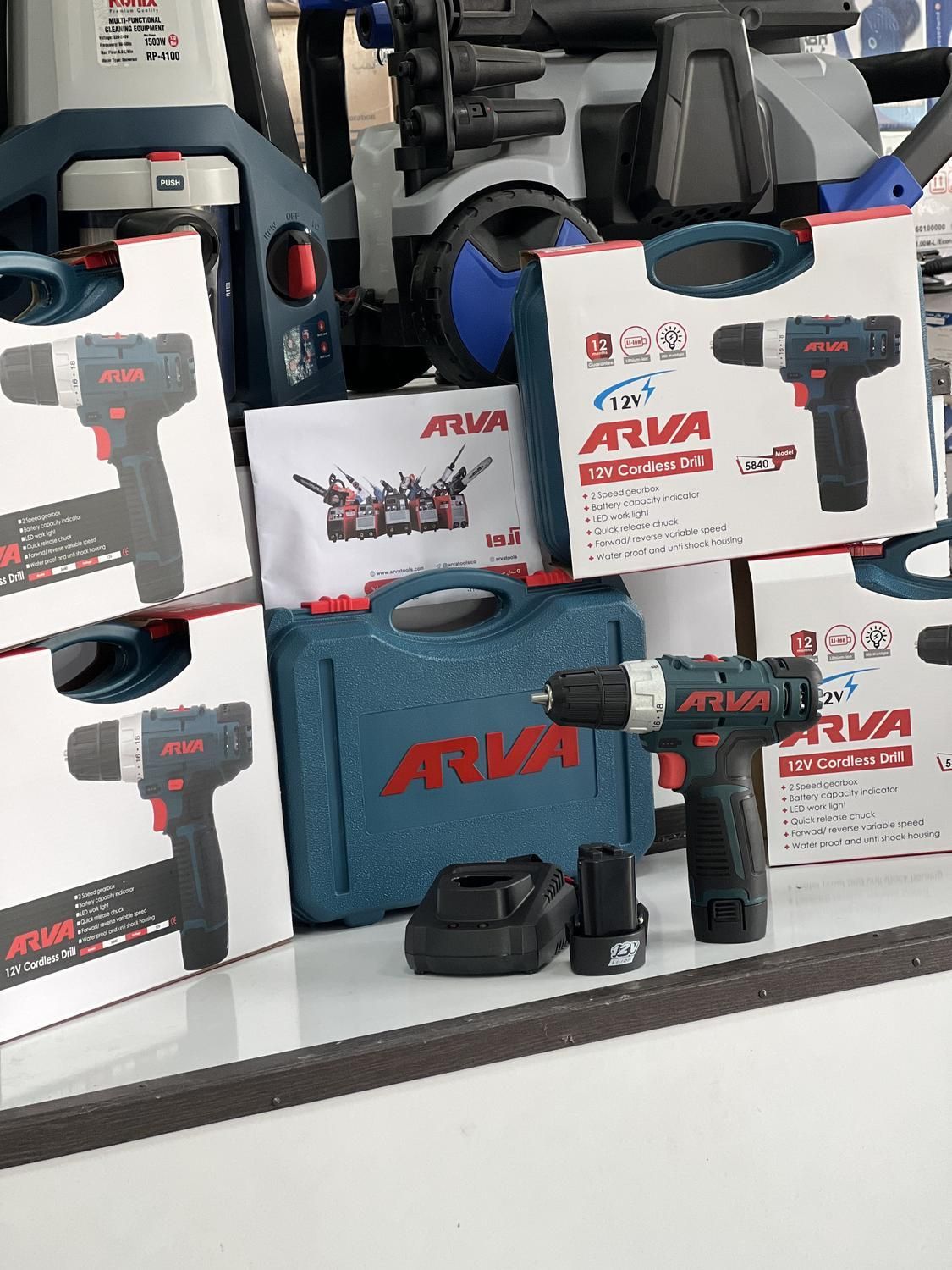 دریل شارژی 12ولت فوق صنعتی آروا 5840|ماشین‌آلات صنعتی|کرج, کمال‌شهر|دیوار