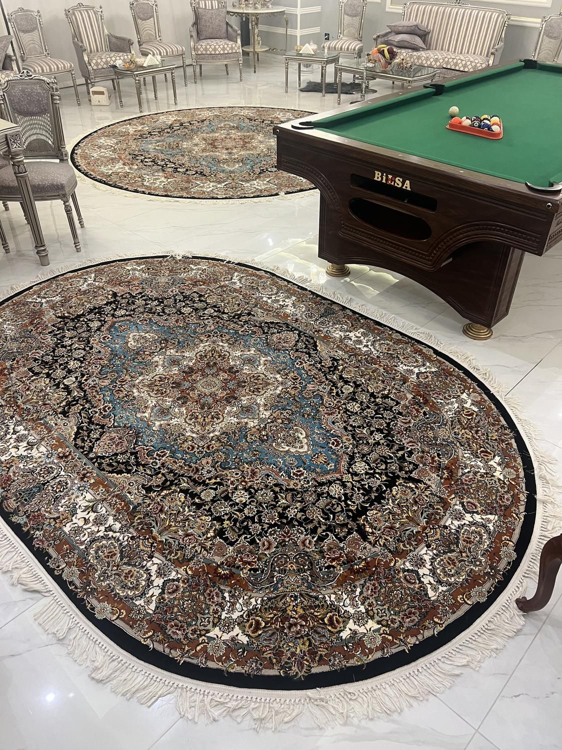 فرش بیضی ست کامل( بیش از ۳۰ طرح )|فرش|تبریز, |دیوار