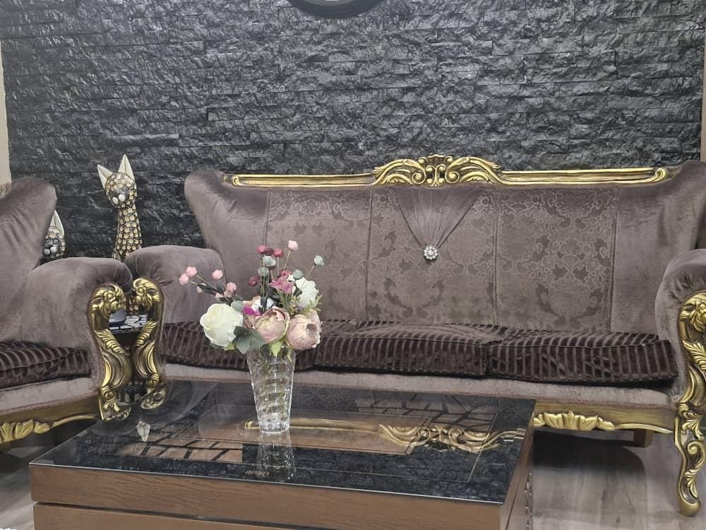 ست ۷نفره مبل چوب و استیل|مبلمان خانگی و میز عسلی|تهران, صادقیه|دیوار