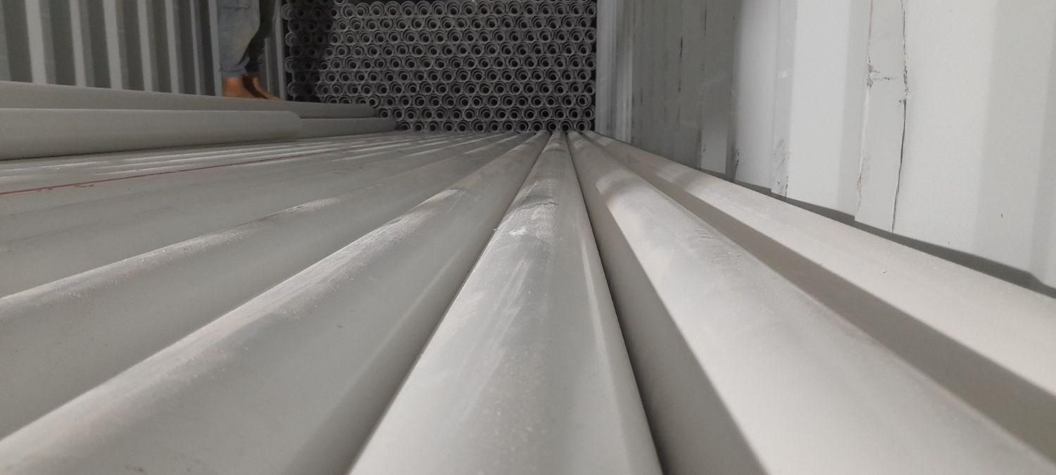 لوله پلیکا طوسی، سفید و نارنجی|عمدهفروشی|کارون, |دیوار