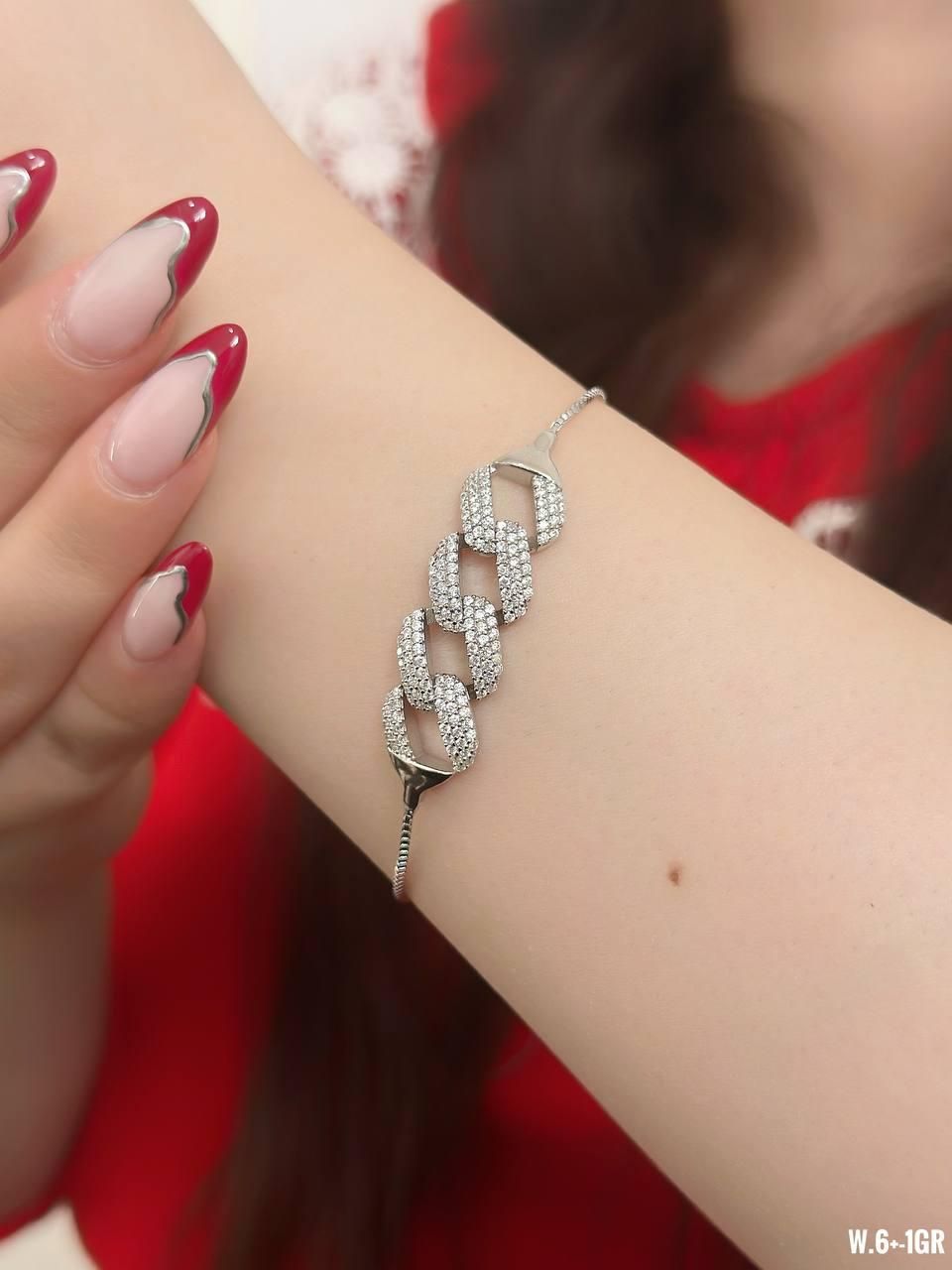 دستبند نقره دوریکا40-516 کادو تولد birthday رزگلد|بدلیجات|تبریز, |دیوار