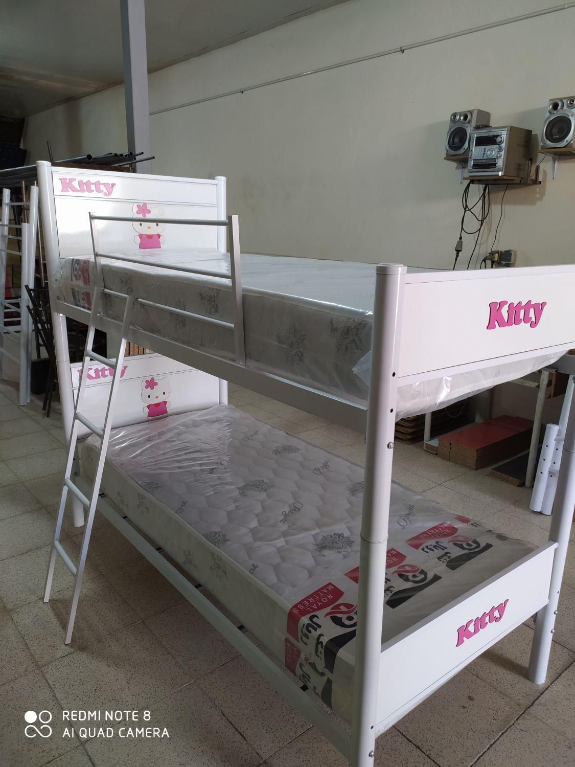 تخت خواب دو طبقه مدل عروسکی|تخت و سرویس خواب|اصفهان, هفتون|دیوار