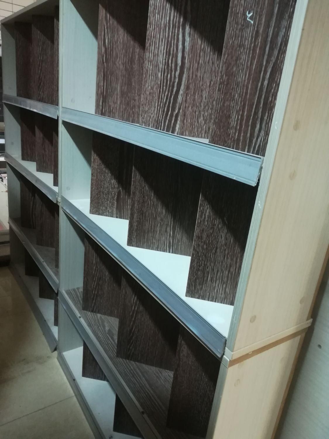 کتابخانه استند فروشگاه شاسی آهنی طبقات ام دی اف|کتابخانه، شلف، قفسه‌های دیواری|تهران, جنت‌آباد شمالی|دیوار