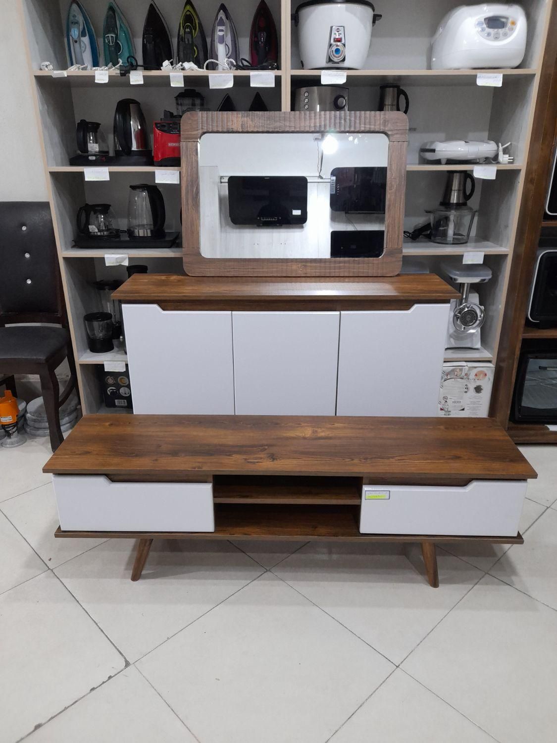 ست آینه کنسول و میز تلویزیون مینیمال* اثاث مارکت|بوفه، ویترین، کنسول|سیرجان, |دیوار