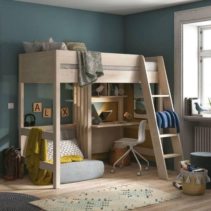 تخت نوجوان با میز تحریر|تخت و سرویس خواب|خاوران, |دیوار