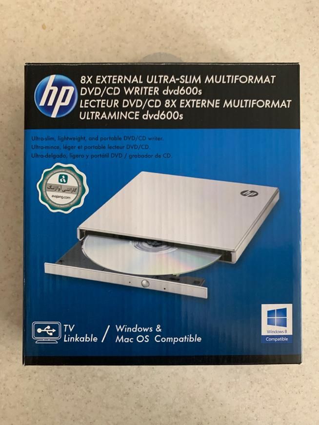 درایو نوری اکسترنال hp مدل DVD600S|پخش‌کننده DVD و ویدیو|تهران, نارمک|دیوار