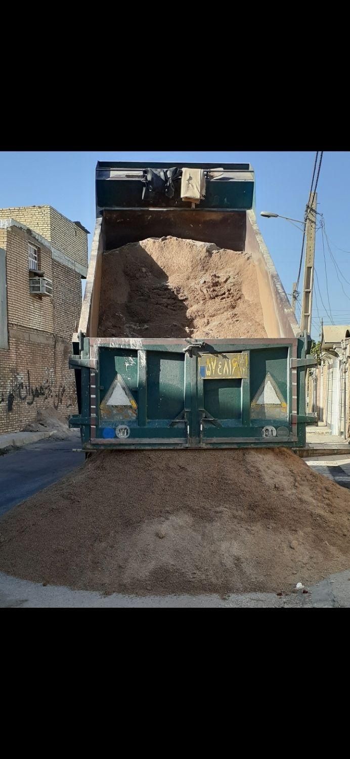ماسه شن سفال اجر خاک اهک سنگ پی هفتگل سیمان خوزستا|عمده‌فروشی|اهواز, سپیدار|دیوار