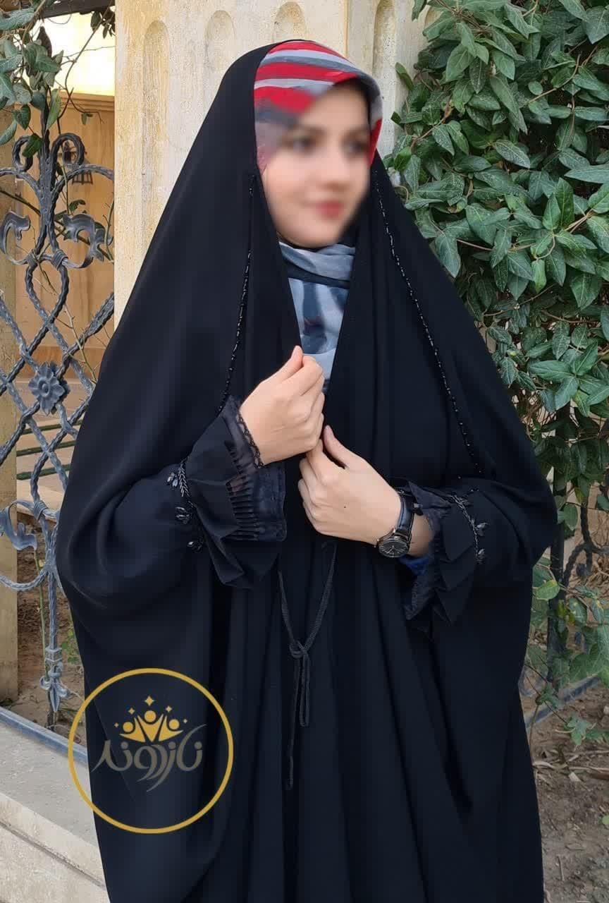 چادر مشکی جده عبایی جواهر دوزی و گلدوزی کدcvi12|لباس|یزد, |دیوار