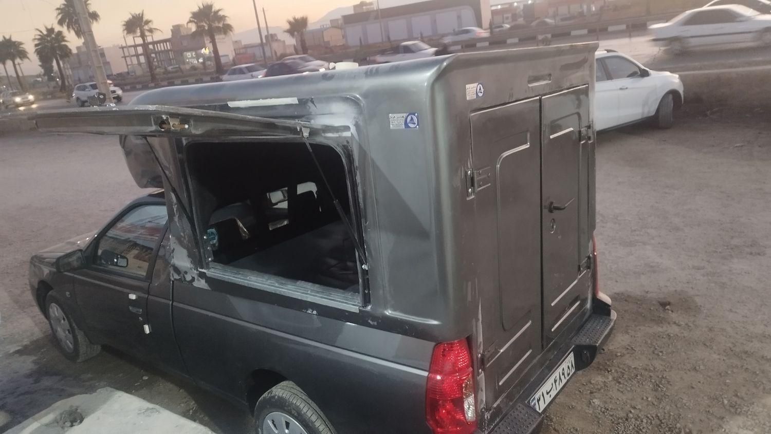 کانوپی فایبرگلاس عقب وانت آریسان 2 استیشنی|قطعات یدکی و لوازم جانبی|جم, |دیوار