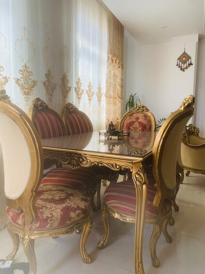 مبلمان سلطنتی+ناهارخوری‌ومیز پارچه ایتالیا درحدنو|مبلمان خانگی و میز عسلی|خاوران, |دیوار