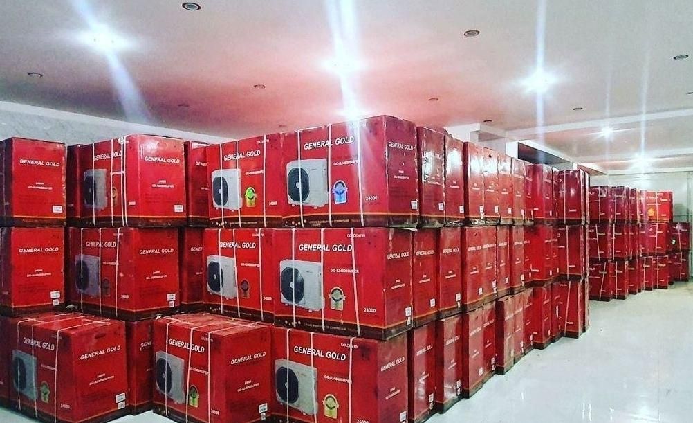 کولر دوتیکه اسپلیت ایستاده دیواری گازی جنرال GG-S|کولر گازی و فن‌کوئل|اهواز, زیتون کارمندی|دیوار