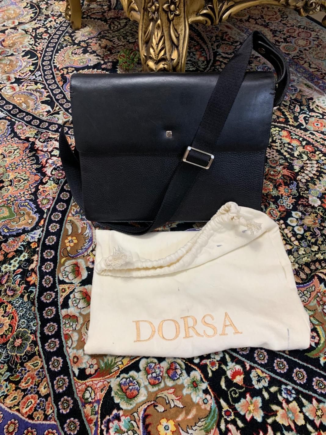 کیف کراس بادی مشکی چرم درسا Dorsa Leader|کیف، کفش، کمربند|تهران, دریاچه شهدای خلیج فارس|دیوار