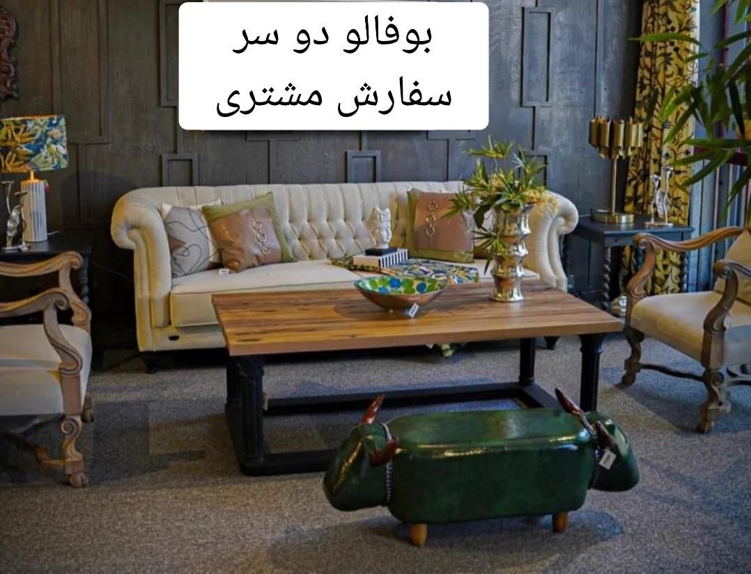 پاف مبل کادویی دکوری نیمکت چرم،آتلیه،لوستر،مبلمان|صندلی و نیمکت|مشهد, سناباد|دیوار